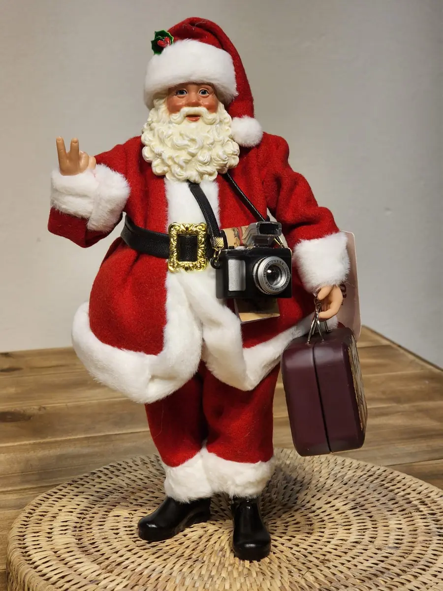 Papai Noel Turista - Colecionável - 30 cm